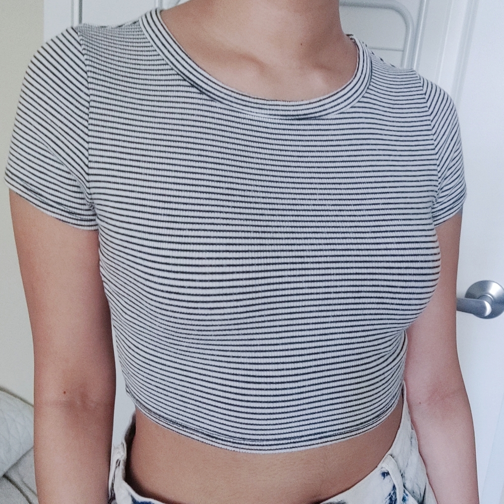 Striped Crop Top